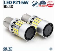2 Lampadine LED P21/5W BAY15D NO ERRORI Super CANbus Luce Bianca Intensa 7200LM