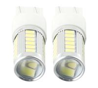 2 lampadine LED T20 W21/5W, 7443, 5630, 33 SMD, luce di posizione DRL a doppio filamento, bianche, 800LM