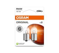 OSRAM ORIGINAL - BASE IN METALLO - Lampadina extra R5W - CONFEZIONE DA 2