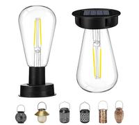 2 lampadine solari di ricambio, modulo solare, 7 cm, ricambio con lampadina a LED luminosa, impermeabile, 600 mAh, per lampade da giardino, lanterna solare, decorazione fai da te (2 x 7 cm)