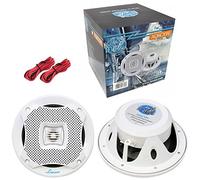 2 LANZAR AQ6CXW diffusori a 2 vie bianchi 200 watt rms 400 watt max 19,5 cm 6,5" camper mare piscina barca ristorante hotel impermeabili, a coppia