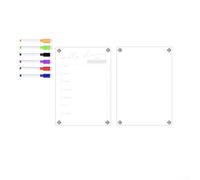 2 lavagne magnetiche per frigorifero con magneti scrivibili e forti per organizzare programmi, pasti e liste di cose da fare (TYU087)