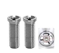 2 lavelli a vite cava, vite cava per valvole a cestello, M12 x 25 mm, in acciaio inox, vite cava da 25 mm, adatti per lavelli da cucina, lavelli a cestello, accessori per lavello, argentati