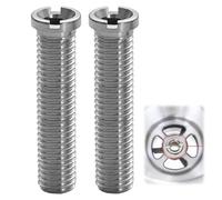 2 lavelli a vite cava, vite cava per valvole a cestello, M12 x 70 mm, in ottone cromato, vite cava da 70 mm, adatti per lavelli da cucina, accessori per lavelli