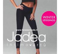 Leggings Donna invernale in caldo cotone felpato nero Pantacollant Jadea 4367