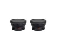 2 lenti di conversione grandangolari da 58 mm 0,45X con attacco macro close-up