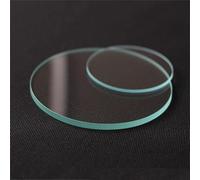 2 lenti in vetro trasparente for torce e fari - Lente ottica piatta rotonda, diverse dimensioni(4.9mm x 1.0mm)