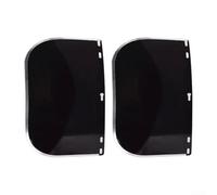 2 lenti trasparenti in PVC antigraffio, 2 pezzi in PVC trasparente (nero)