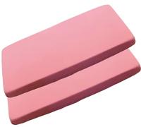 2 lenzuola per lettino, 140 x 70 cm, 100% cotone