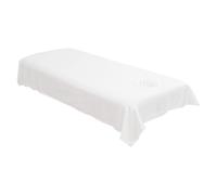 2 lenzuola per lettino da massaggio 47x79 pollici coprilettino da massaggio con foro per il viso coprilettino morbido per spa tatuaggi ospedali bianco