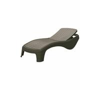 2 Lettino della Keter Atlantic col cappuccino impilabile e regolabile 196X74X36