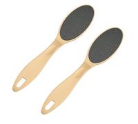 2 lime esfolianti per piedi secchi, ruvidi, pedicure, pedicure, pelle morta, raschietto per talloni screpolati, per piedi secchi e ruvidi, casa, spa, pedicure (oro)