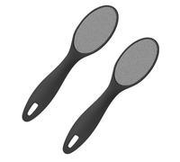 2 lime esfolianti per piedi secchi, ruvidi, pedicure, pedicure, pelle morta, raschietto per talloni screpolati, per piedi secchi e ruvidi, casa, spa, pedicure (nero)