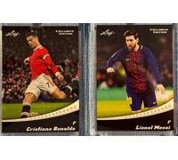 2 Lionel Messi & Cristiano Ronaldo 2022 Foglia Esclusivo Edition #EX 03 EX 05