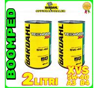 2 LITRI Bardahl Bardhal Technos 5W40 XVS A3 B4 Olio Motore Auto Sintetico 02BD67