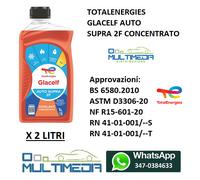 2 LITRI DI ANTIGELO ROSSO CONCENTRATO TOTAL GLACELF AUTO SUPRA 2F