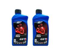 2 LITRI ELF MOTO 2 TECH OLIO MISCELA ANTIFUMO SCOOTER SINTETICO 2 TEMPI 02ET01