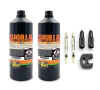 2 LITRI liquido mvtek sigillante Tubeless non Schiumoso DR BIKE + 2 VALVOLINI