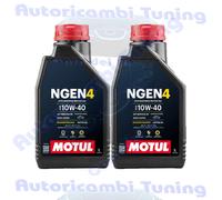 2 Litri LT Olio Motul Motore Auto NGEN 4 NGEN4 10W40 ACEA A3 B4