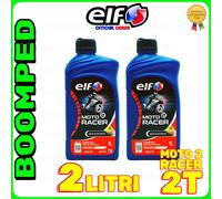 2 LITRI OLIO MIX MISCELATORE ELF MOTO 2 RACER 2 TEMPI NO FUMO 02ET03