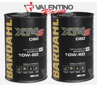 2 LITRI OLIO MOTORE MOTO BARDAHL XT4 S C60 SAE 10 W 60 MOTO 4 SINTETICO 100%