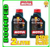 2 Litri Olio Motore Motul 8100 Eco-Nergy 5W30 Jaguar Land Rover SP A5/B5 02MO71