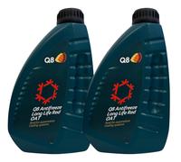 2 LITRI - Q8 Antifreeze Long Life Red OAT - Antigelo Rosso per auto