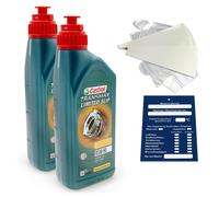 2 Litro Originale Castrol Transmax Limited Slip Z 85W90 Axle Fluido Cambio Set