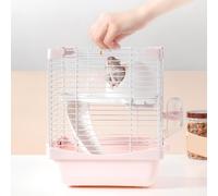 2 livelli di criceto a gabbia ad alto telaio design multifunzionale