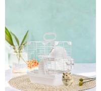 2 livelli di criceto a gabbia ad alto telaio design multifunzionale