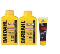 Bardahl - MTF 75W-80 - Olio per Trasmissione e Differenziale Auto, Protezione degli Ingranaggi, Antiusura, Lubrificante Versatile ad ogni Temperatura, 1 L