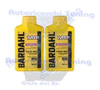 2 Lt Olio Auto Bardahl Bardhal Mtf 75W80 GL4 Trasmissioni Manuali Differenziali