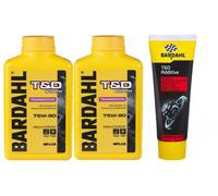 2 LT OLIO BARDAHL TRASMISSIONI CAMBIO DIFFERENZIALE T&D 75W90 GL4 + ADDITIVO T&D