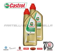 2 Lt Olio Lubrificante Miscela Semi Sintetico Motori 2 Tempi Mix Castrol Powe...