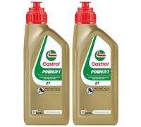 2LT OLIO LUBRIFICANTE CASTROL POWER 1 2T MOTO SCOOTER 2 TEMPI CLEAN BURN FORMULA