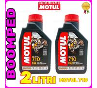 2 LT OLIO MOTUL 710 2T 100% SINTETICO ESTERE MISCELA MOTO CROSS SCOOTER 02MO01