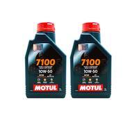 2 LT OLIO MOTUL 7100 10W50 SINTETICO YAMAHA HONDA BENELLI APRILIA DUCATI 02MO36