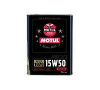 2 Lt OLIO SEMI SINTETICO MOTUL CLASSIC 15W50 - AUTO D'EPOCA - 1970->