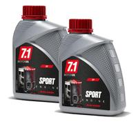 Kit Olio a base sintetica specifico per moto scooter 2 tempi Malossi 7.1 Sport da 2TL Litri