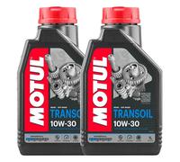 2 LT OLIO TRASMISSIONE INGRANAGGI 10W30 TRANSOIL MOTUL MOTO 2T 4T