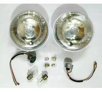 2 Lucas Fari 7" 12V Modello Vecchio Compatibile Con Land Rover 1 2 2A MG