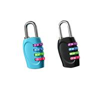 2 lucchetti a 4 cifre re-settable Combo Lock Heavy Duty Lucchetto lucchetto a combinazione per scuola, palestra, capannone, recinzione, serratura, garage