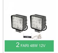 2 LUCE FARETTO LED 48W LAMPADA DA LAVORO FARETTO AUTO BARCA CAMION SUV 12V 24V