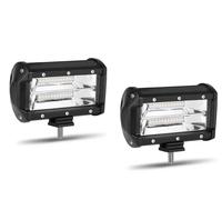 2 Luce Faro 72 Watt Lampada Da Lavoro Faretto Auto Barca Camion 24 Led Smd 6000k [EEK: A+++]