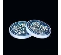 2 luci a LED per portabicchieri dell'auto, sottobicchieri illuminati che cambiano 7 colori, ricaricabili tramite USB, per induzione intelligente, illuminazione ambientale acrilica impermeabile, per