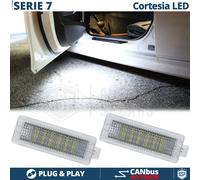 2 Luci di CORTESIA LED Per BMW SERIE 7 E65 E66 Luci Sottoporta Bianche CANbus