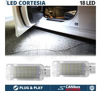 2 Luci di CORTESIA LED Per PORSCHE Cayenne 955 Sottoporta Bianco GHIACCIO CANbus
