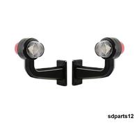 2 Luci di Ingombro Laterali LED 12V 24V Bianco Rosso Destra e Sinistra Rimorchio