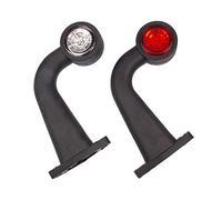 2 luci di posizione a LED, 12-30 V, angolate lunghe.