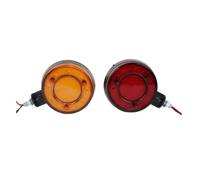 2 luci di segnalazione specchietto retrovisore esterno rosso/arancione 12-24V...